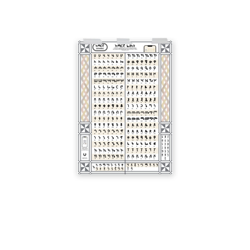 Amharic Fidel Table አማርኛ ፊደላት - Image 3