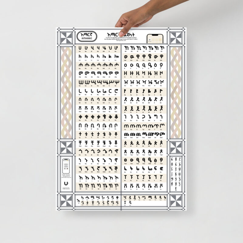 Amharic Fidel Table አማርኛ ፊደላት - Image 7